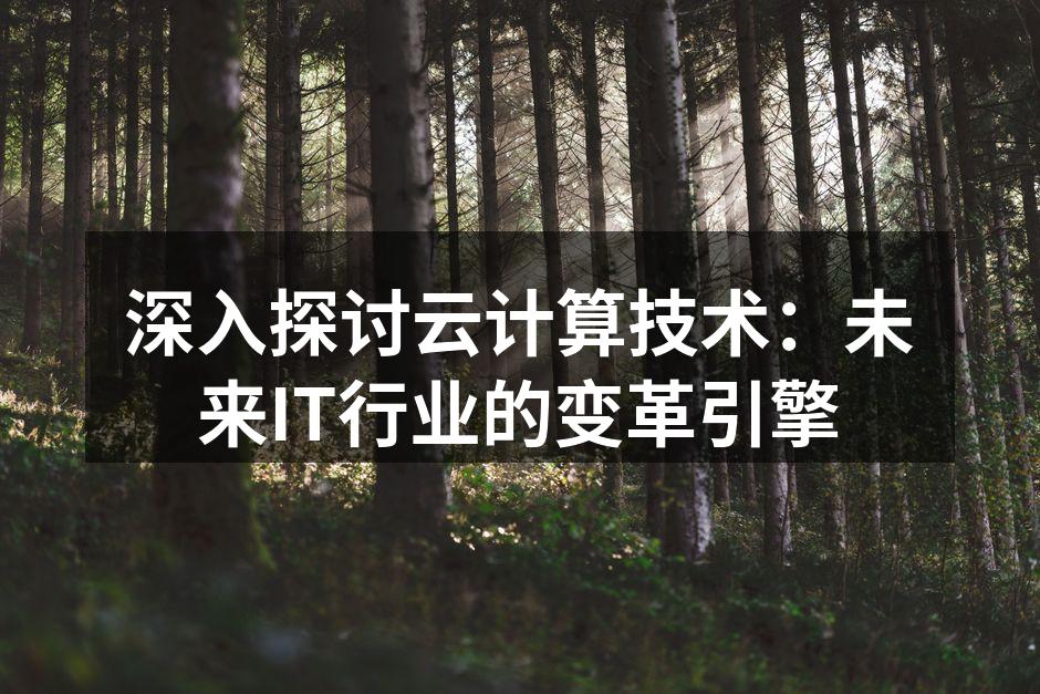深入探讨云计算技术：未来IT行业的变革引